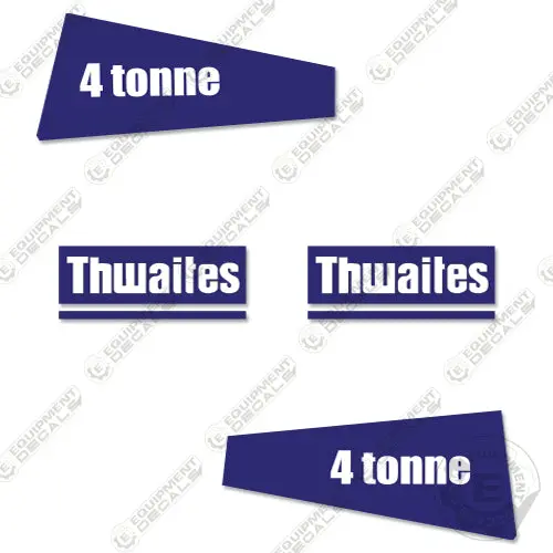 Fits Thwaites 4 Tonne Decal Kit Dumper 1