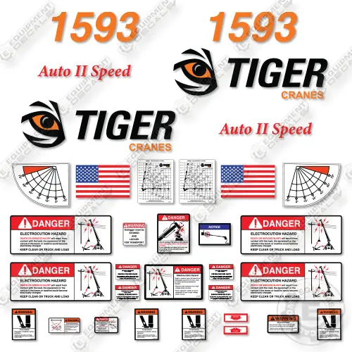 Fits Tiger 1593 Decal Kit Crane 1