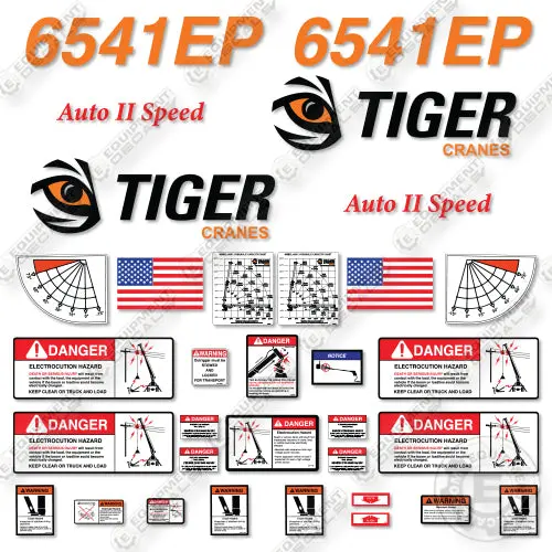 Fits Tiger 6541Ep Decal Kit Crane 1