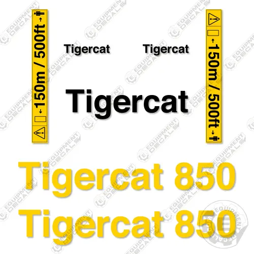 Fits Tigercat 850 Decal Kit Logging Processor 1