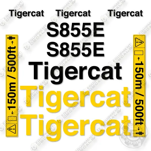 Fits Tigercat S855e Decal Kit Shovel Logger 1