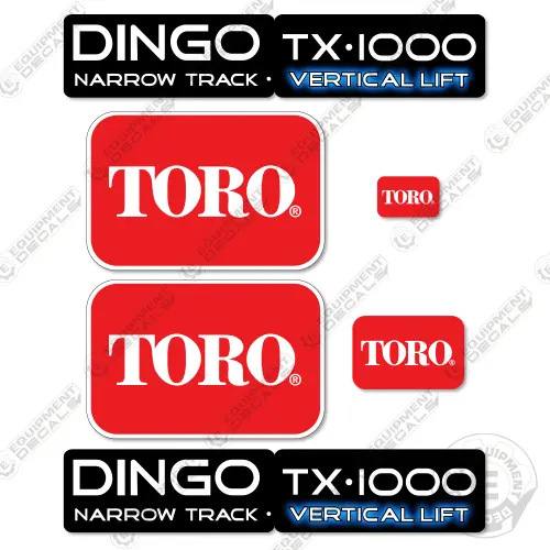 Fits Toro Dingo Tx-1000 Decal Kit Mini Skid-Steer 1