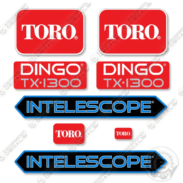 Fits Toro Dingo Tx-1300 Decal Kit Track Loader 1