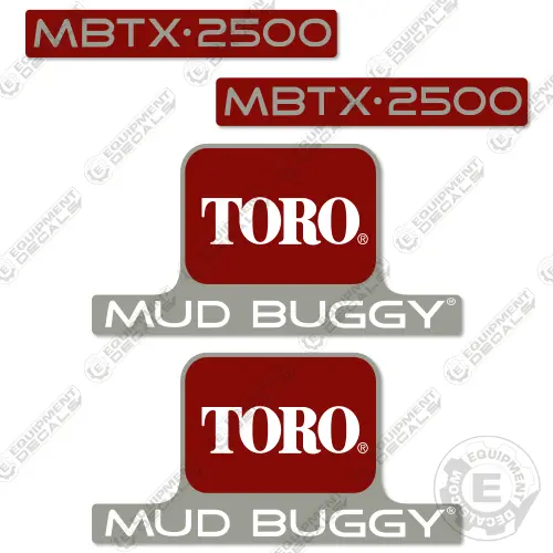 Fits Toro Mbtx-2500 Decal Kit Mud Buddy 1