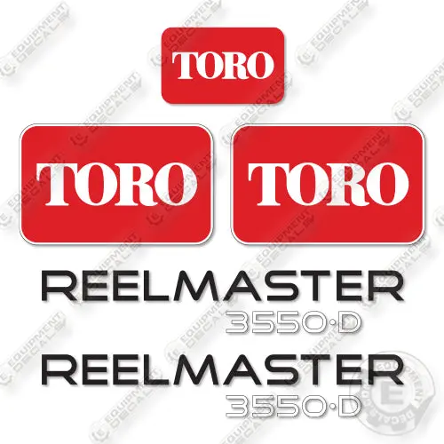 Fits Toro Reelmaster 3550D Decal Kit Mower 1