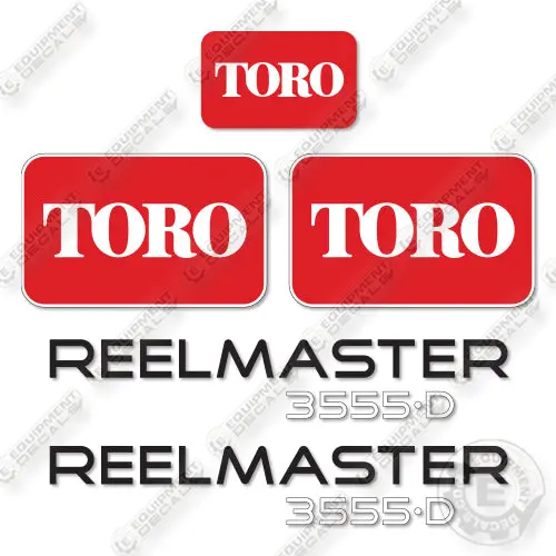 Fits Toro Reelmaster 3555D Decal Kit Mower 1