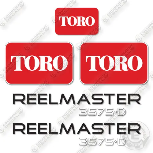 Fits Toro Reelmaster 3575D Decal Kit Mower 1