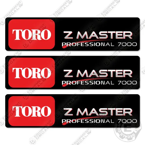 Fits Toro Z Master Professional 7000 Decal Kit Mower 1