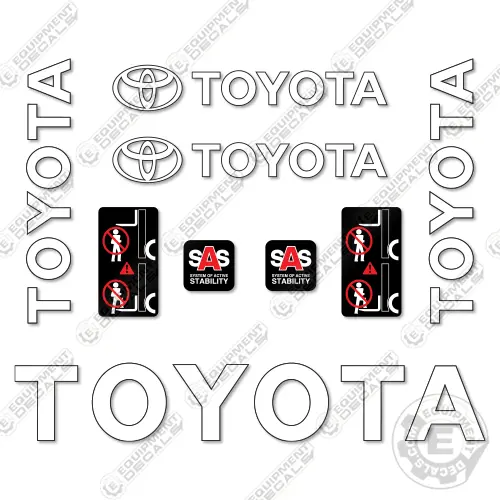 Fits Toyota 52-6Fgcu25 Decal Kit Forklift 1