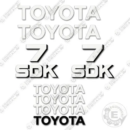 Fits Toyota Skid Steer Sdk-7 Decal Kit 1