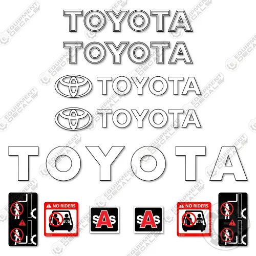 Fits Toyota 7Fbcu30 Decal Kit Forklift 1
