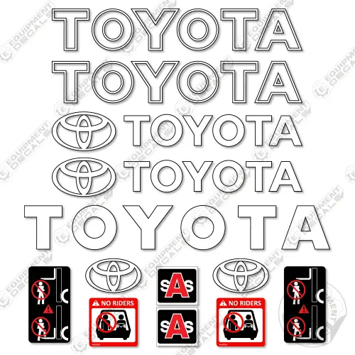 Fits Toyota 7Fgcu18 Decal Kit Forklift 1