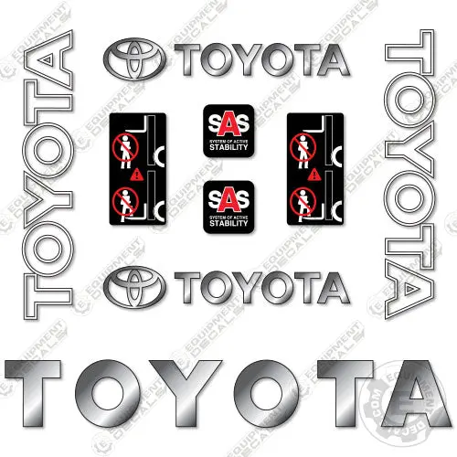 Fits Toyota 7Fdu70 Decal Kit Forklift 1