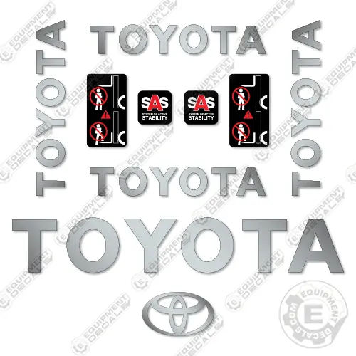 Fits Toyota 8Fbcu20 Decal Kit Forklift 1