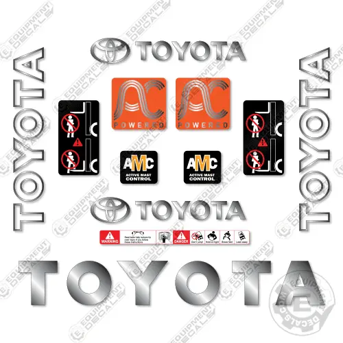 Fits Toyota 8Fbe20u Decal Kit Forklift 1