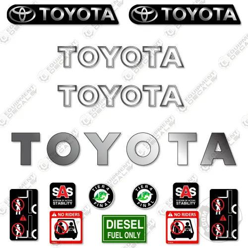 Fits Toyota 8Fdu32 Decal Kit Forklift 1