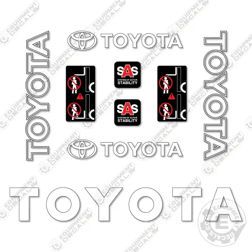 Fits Toyota 8Fgcu25 Decal Kit Forklift 1