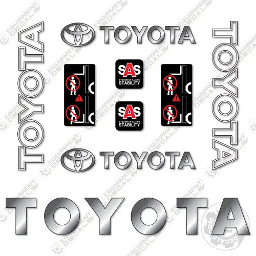 Fits Toyota 8Fgu25 Decal Kit Forklift 1