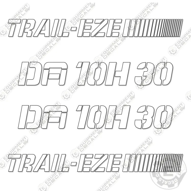 Fits Trail-Eze Da10h30 Decal Kit Trailer 1