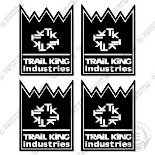 Fits Trail King Logo Decal Kit Trailer 3.5 X 4.75 1