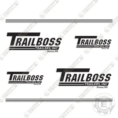 Trailboss Trailers Decal Kit 1