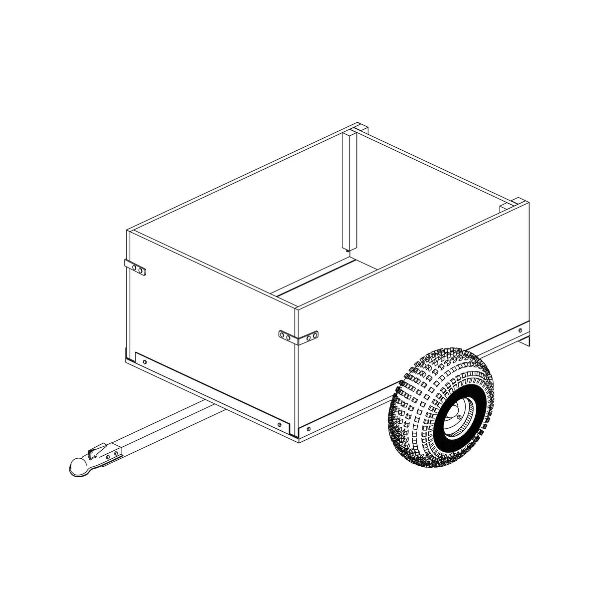 104 - 4'X3' Off Road Utility Cart Trailer- 8 How-To Steps 1