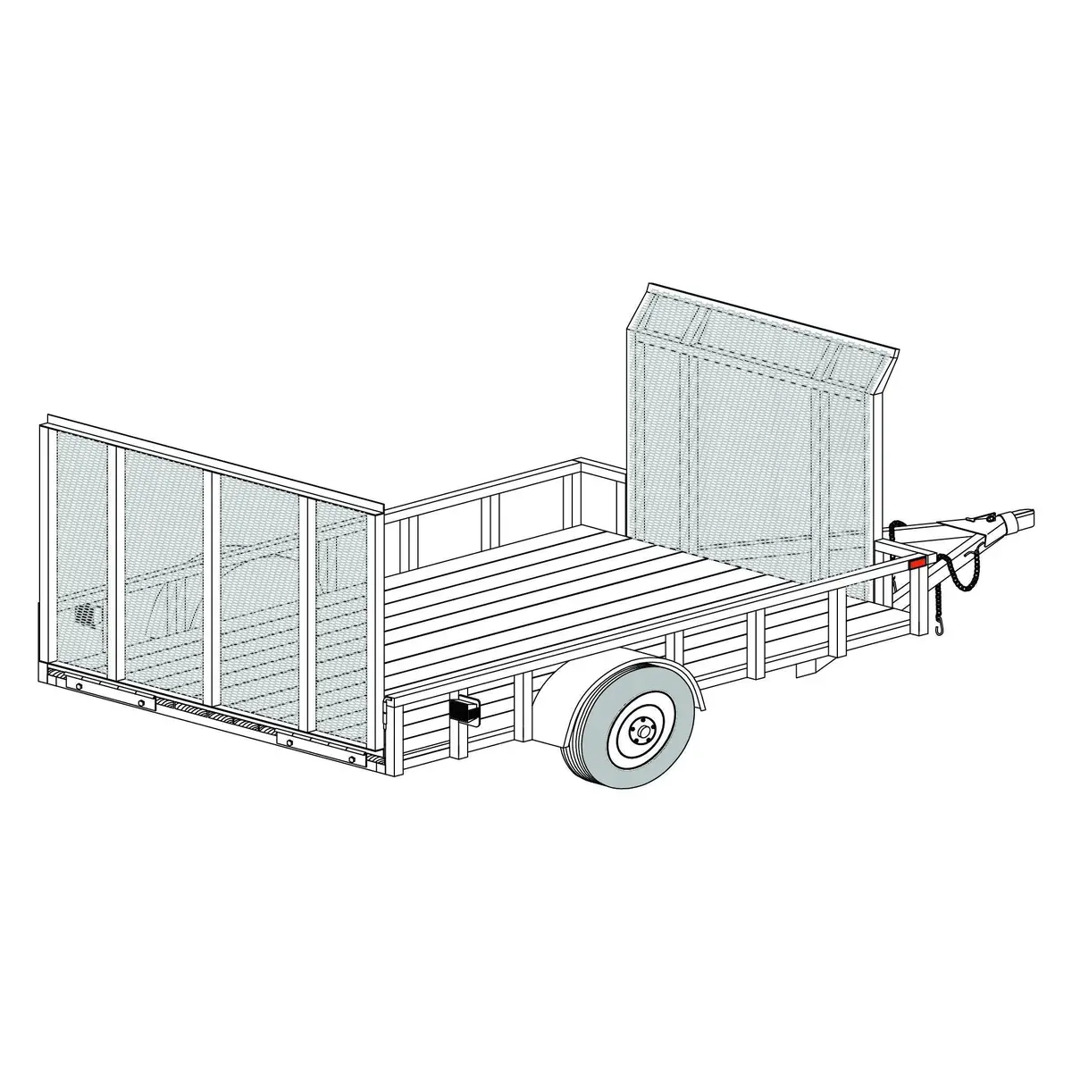 1076Atvtg - 10' X 6'4" Double Gate Atv Trailer Diy Master Plan - 16 How-To Steps W/ Blueprint 1