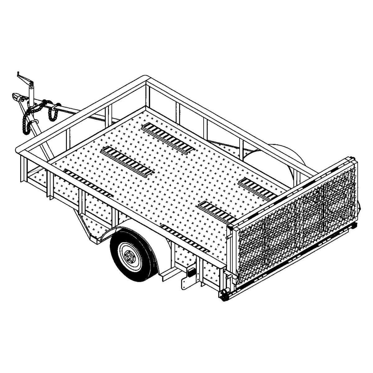 10Cy - 10'X6' Motorcycle/Utility Trailer- 17 How-To Steps 1