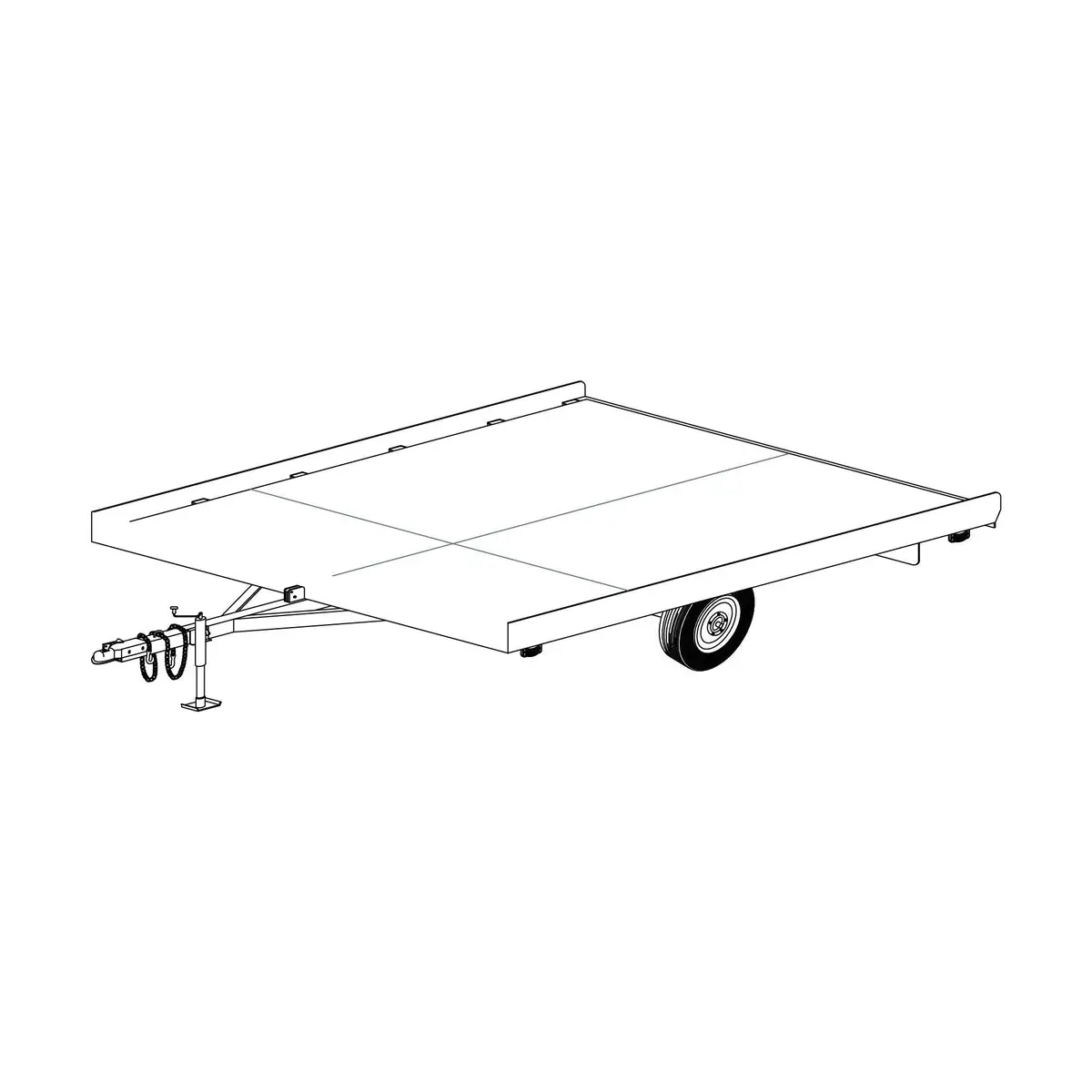 10Sn - 10'X8'2" Snowmobile Tilt Deck Trailer- 14 How-To Steps 1
