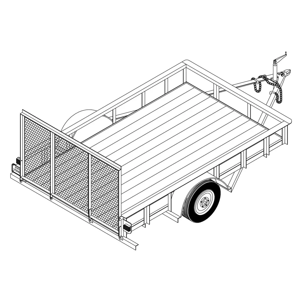 1110 - 6' X 10' Single Axle 3.5K Utility Trailer Diy Master Plan - 14 How-To Steps W/ Blueprint 1