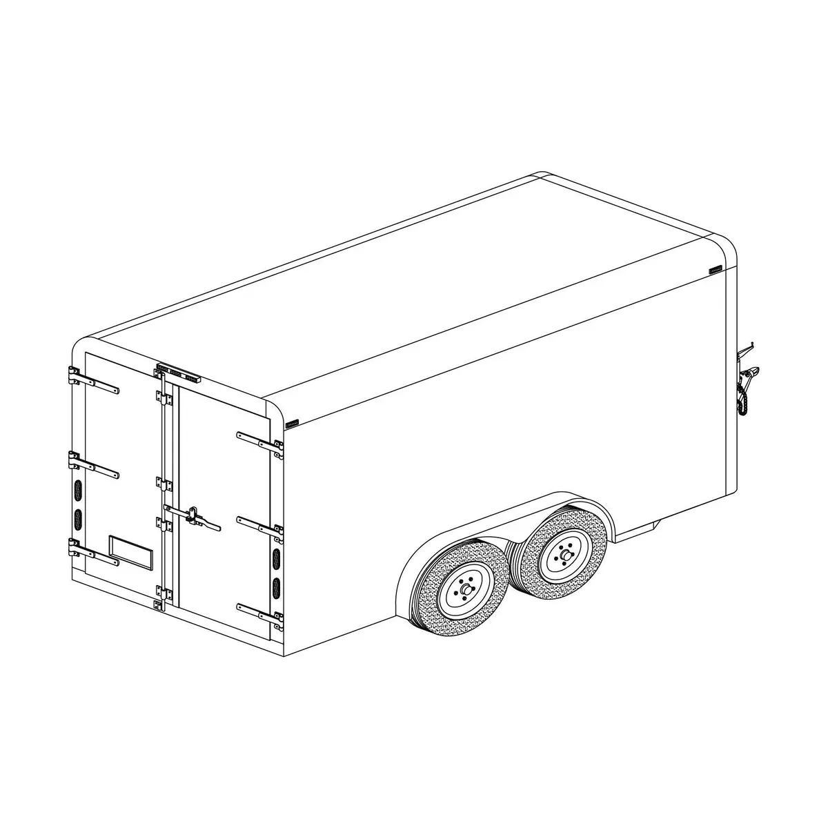 12Cc - 12'X6' Covered Cargo Trailer Diy Master Plans 1