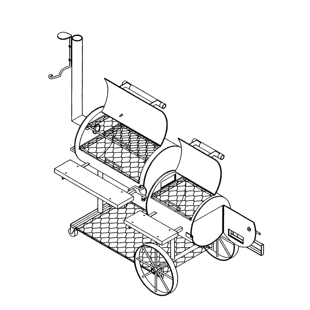 1301 - Smoker/Pit & Grill Trailer- How-To Steps 1