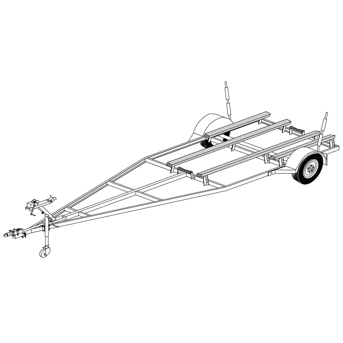 16Fb - 16'X6' Variable Width & Length Boat Trailer- 11 How-To Steps 1