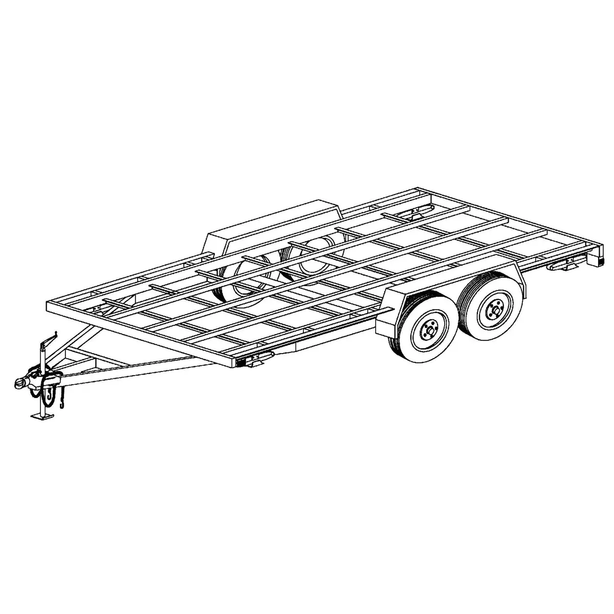 16Thf - 16'X8' Tiny House Trailer Plans 1