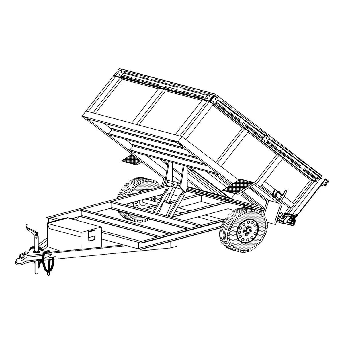 Ad08 - 8' X 5' Dump Bed 3.5K Or 5.2K Diy Master Plan 1
