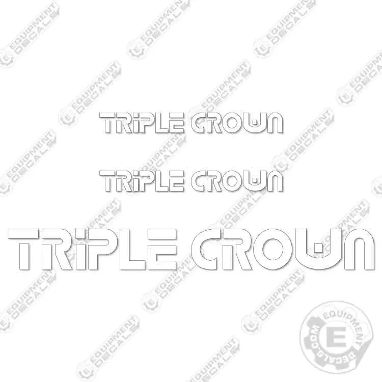 Fits Triple Crown Trailer Decal Kit 1