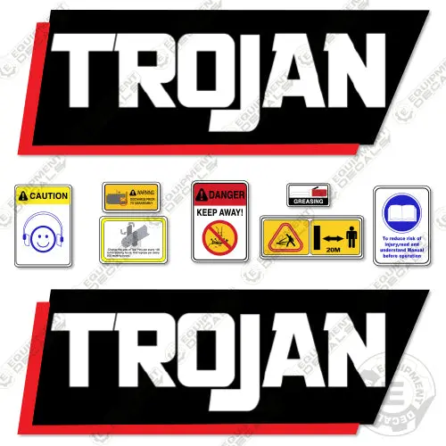 Fits Trojan Th35 Decal Kit Hammer 1