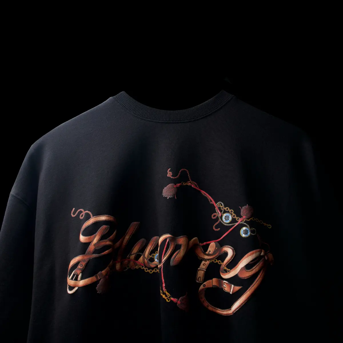 Black Harnessed T-Shirt 1