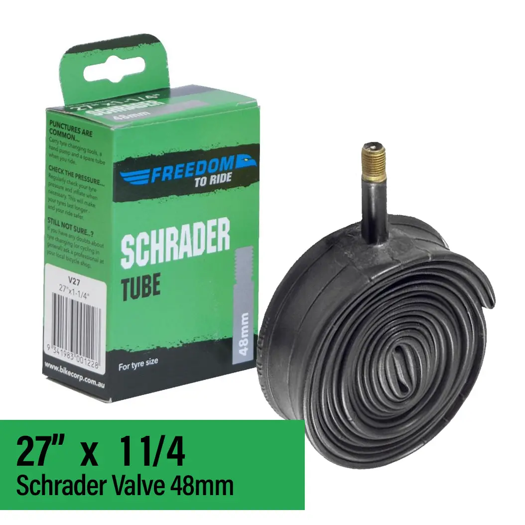 Tube 27 X 1 1/4 Freedom Schrader Valve 1