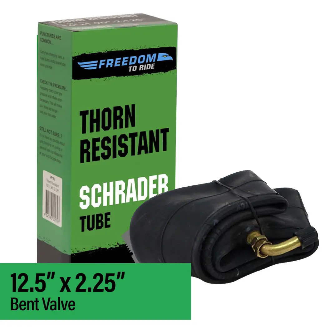Tube 12.5 X 2.25 Freedom Thorn Resistant Schrader Bent Valve 1
