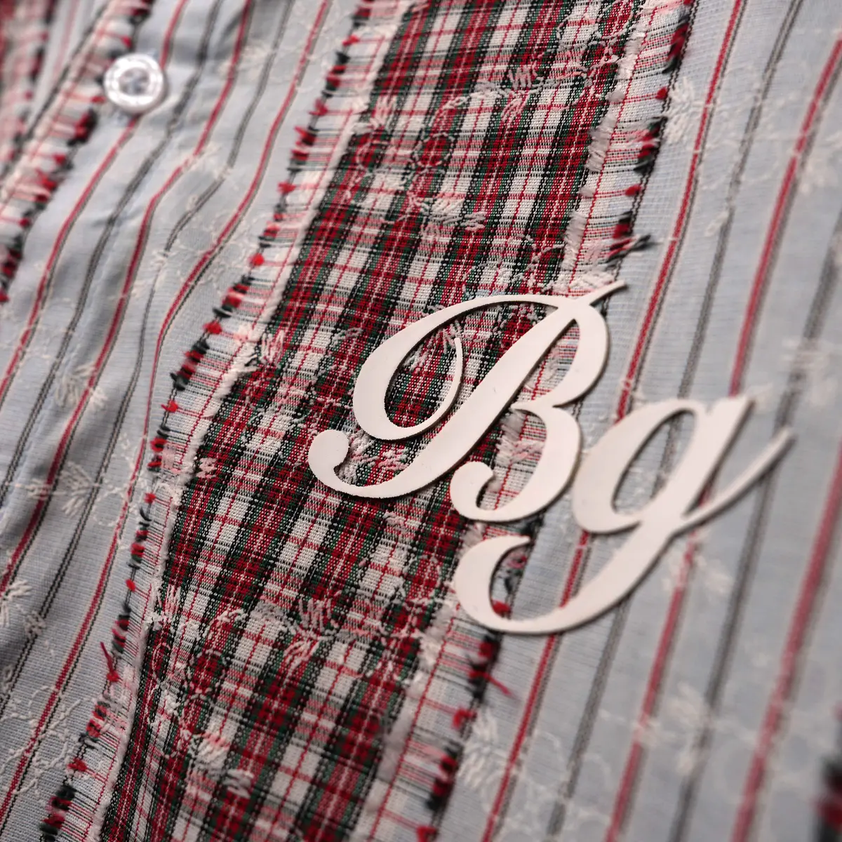Red Plaid And Petals Shirt 5