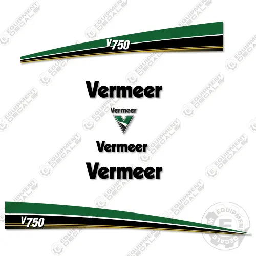 Fits Vermeer V750 Decal Kit Vacuum Excavator 1