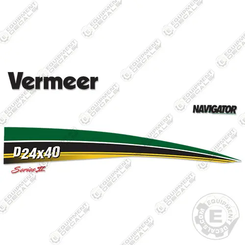 Fits Vermeer D 24 X 40 Series 2 Navigator Decal Kit 1