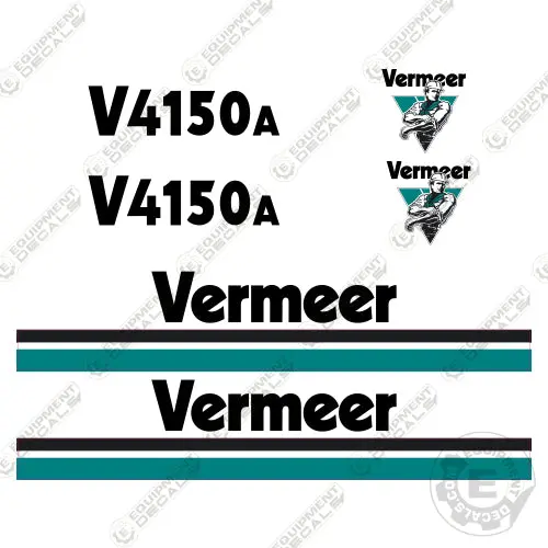 Fits Vermeer V4150a Trencher Decal Kit 1