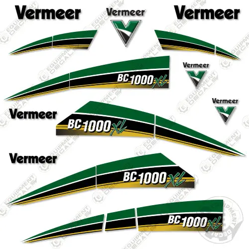 Fits Vermeer Bc 1000 Xl Tier 4 Brush Chipper Decal Kit 1