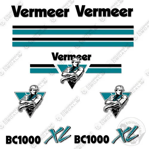 Fits Vermeer Bc 1000 Xl Wood Chipper Decal Kit 1