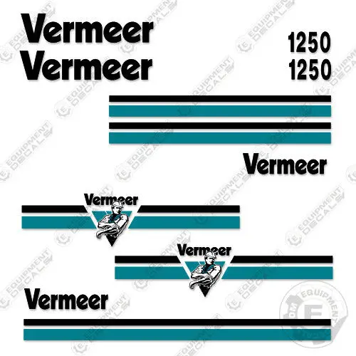 Vermeer Bc 1250 Decal Kit Brush Chipper - Aftermarket Kit 1