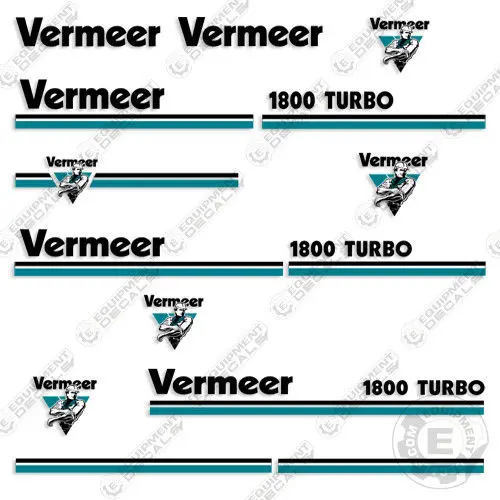 Fits Vermeer 1800 Turbo Chipper Decal Kit 1