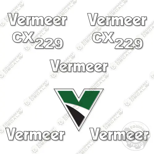 Fits Vermeer Cx229 Decal Kit Mini Excavator 1