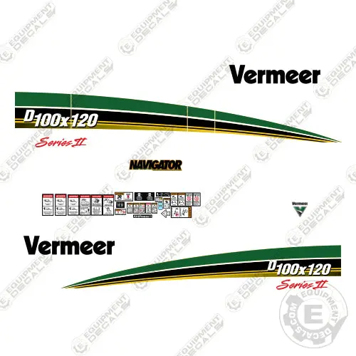 Fits Vermeer D100x120 Decal Kit Directional Drill 1